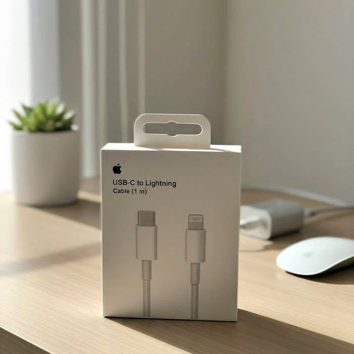 Cable USB-C a Lightning 1 m para iPhone – Carga Rápida 20 W+