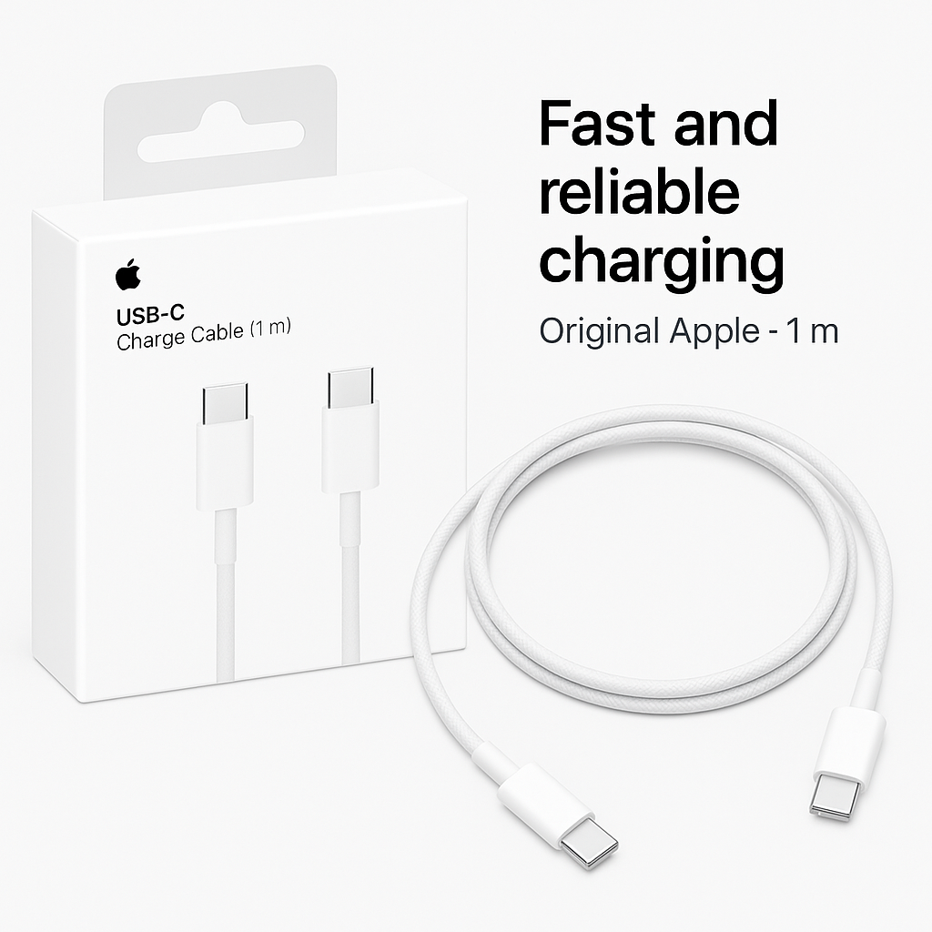 Cable USB-C a C para iPhone - Carga rápida 20W